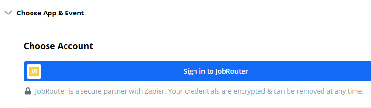 Zapier_JobRouter_App_Login