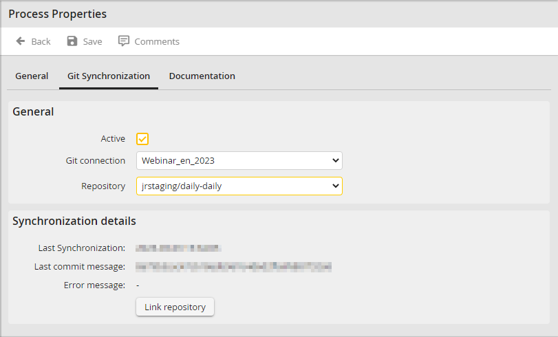 Link new repository