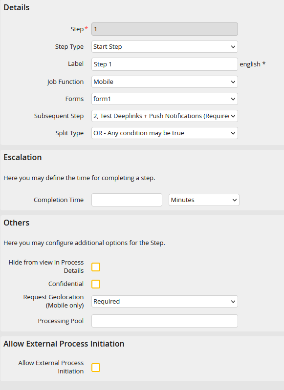 Create and edit a user step