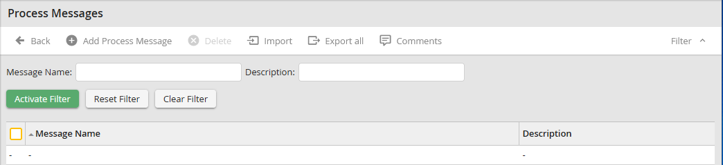 Filtering Process Messages