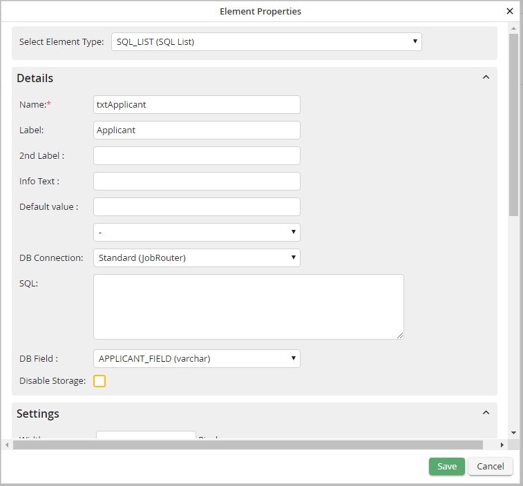 Change element type