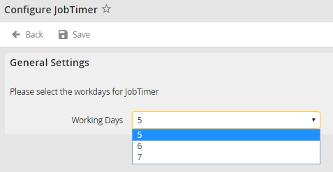 Select workdays