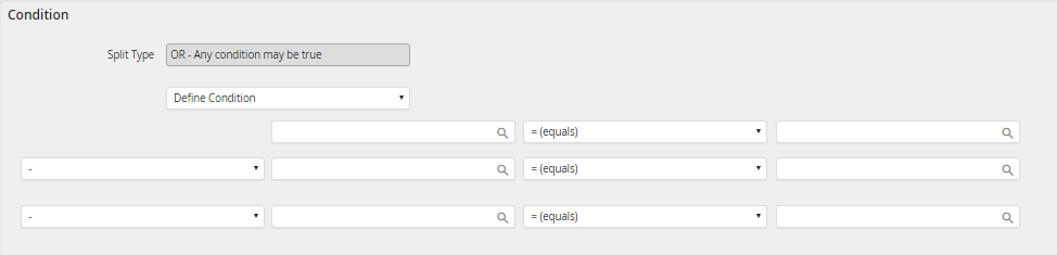 Defining rule conditions