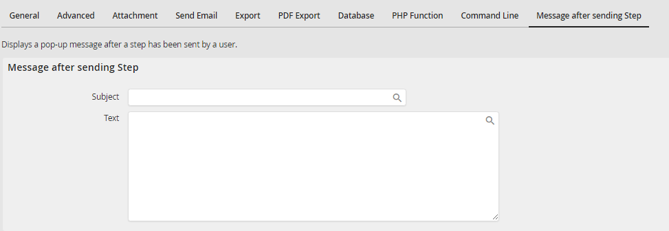 Arranging notification for a form sent
