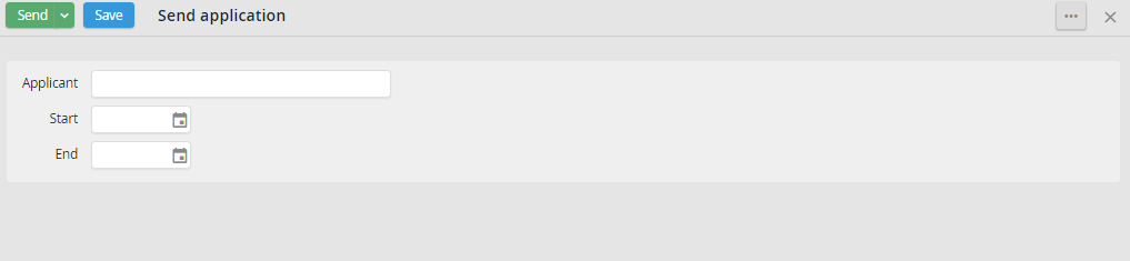 Form vacation request