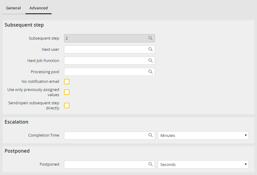 Routing Rule: Advanced Settings Routing Rule: Advanced Settings