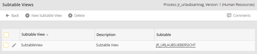 Overview of Subtable Views