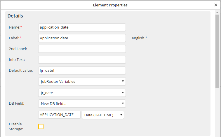 Form Element Properties