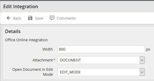 Edit integration Edit integration