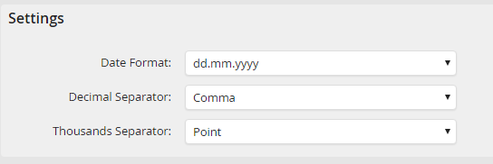 General Settings