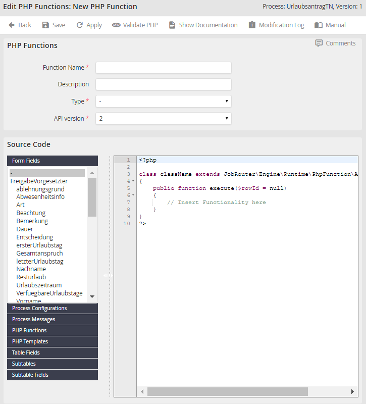 Editing PHP functions