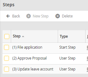 Create a new step
