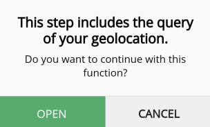 Zustimmung Geolocation