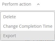 Export an instance