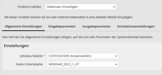 JobData Allgemein JobData Allgemein