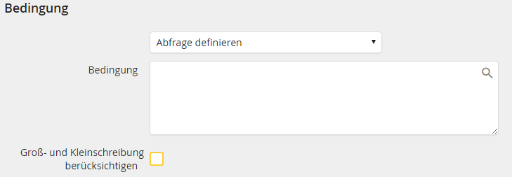 Abfrage definieren