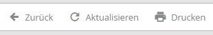 Aktionsleiste Benutzeransicht