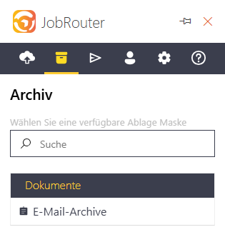 Ablagemaske auswählen Ablagemaske auswählen