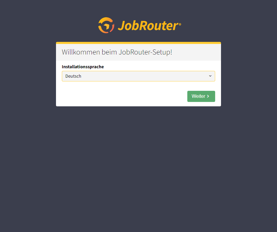 JobRouter Web Setup