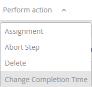 Change completion time Change completion time