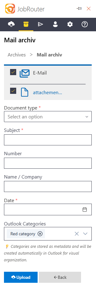 Fill index fields