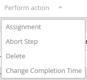 Abort step Abort step