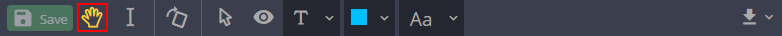 Move tool in the header Move tool in the header